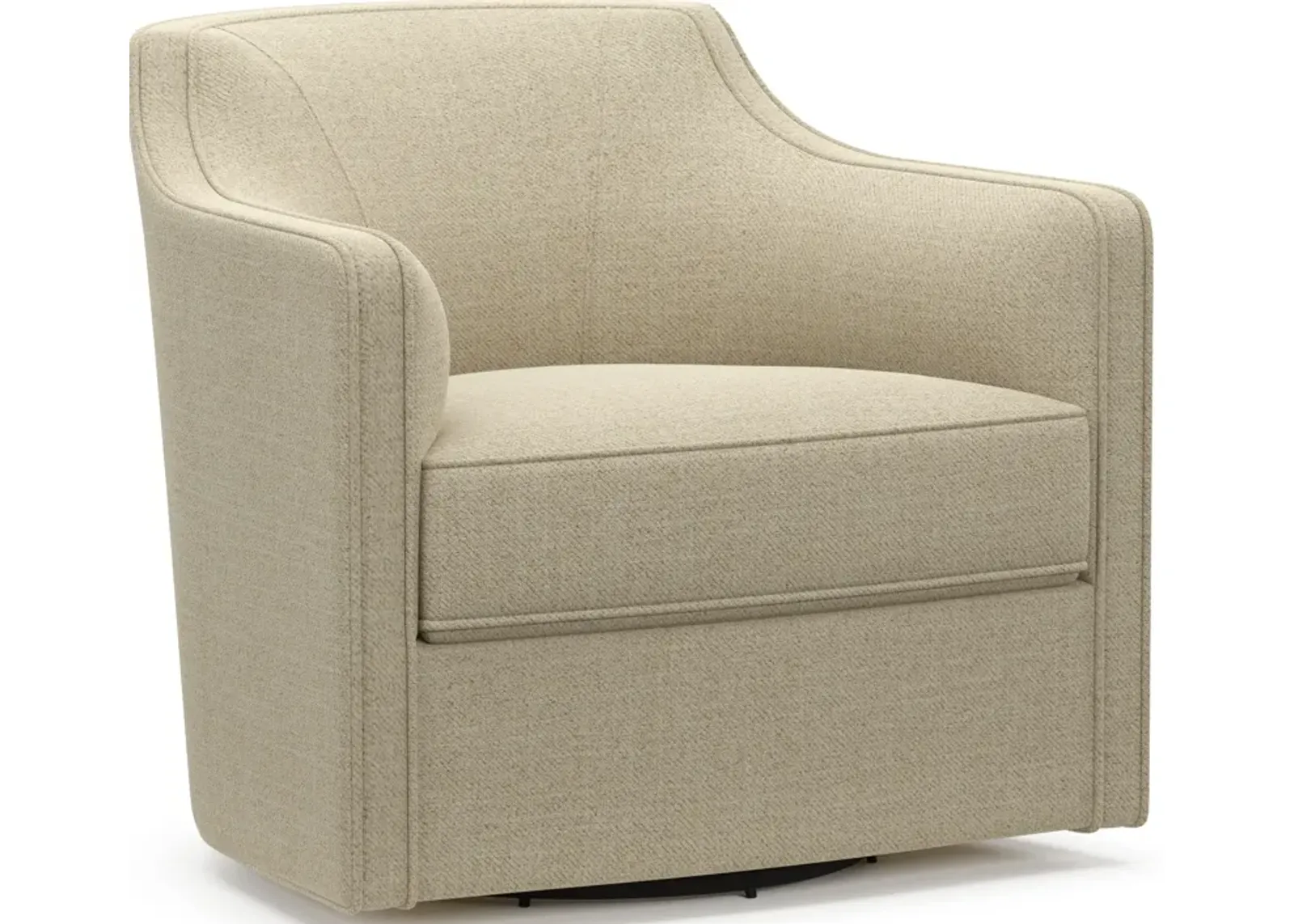 Tegan Accent Swivel Chair - Broderick Sand