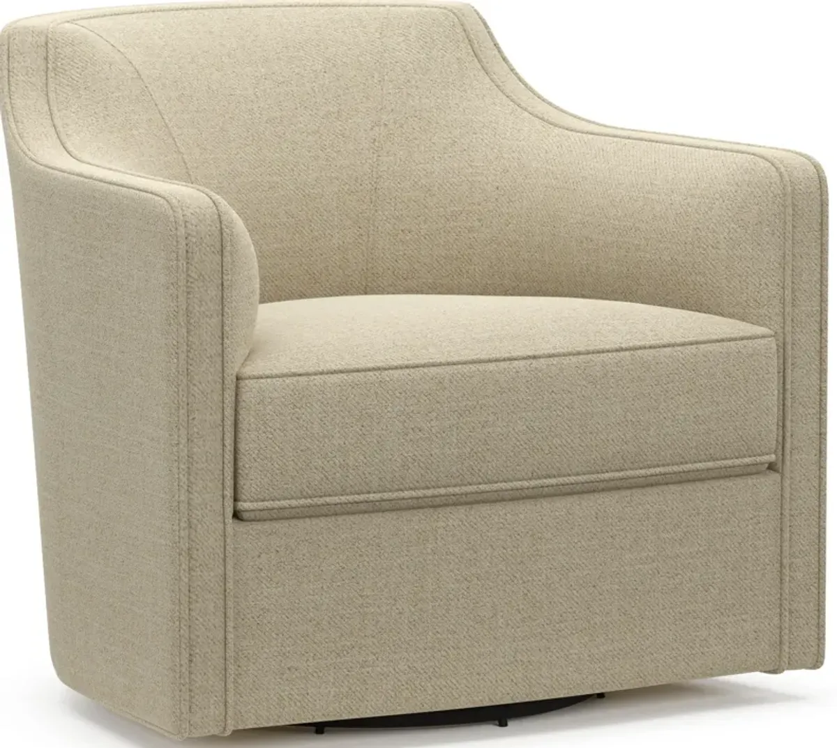 Tegan Accent Swivel Chair - Broderick Sand