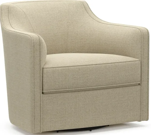 Tegan Accent Swivel Chair - Broderick Sand