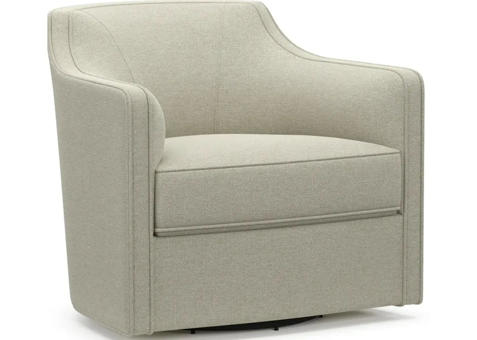 Tegan Accent Swivel Chair - Liv Dove