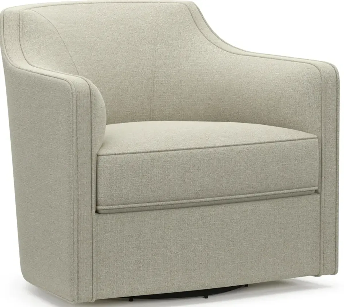 Tegan Accent Swivel Chair - Liv Dove