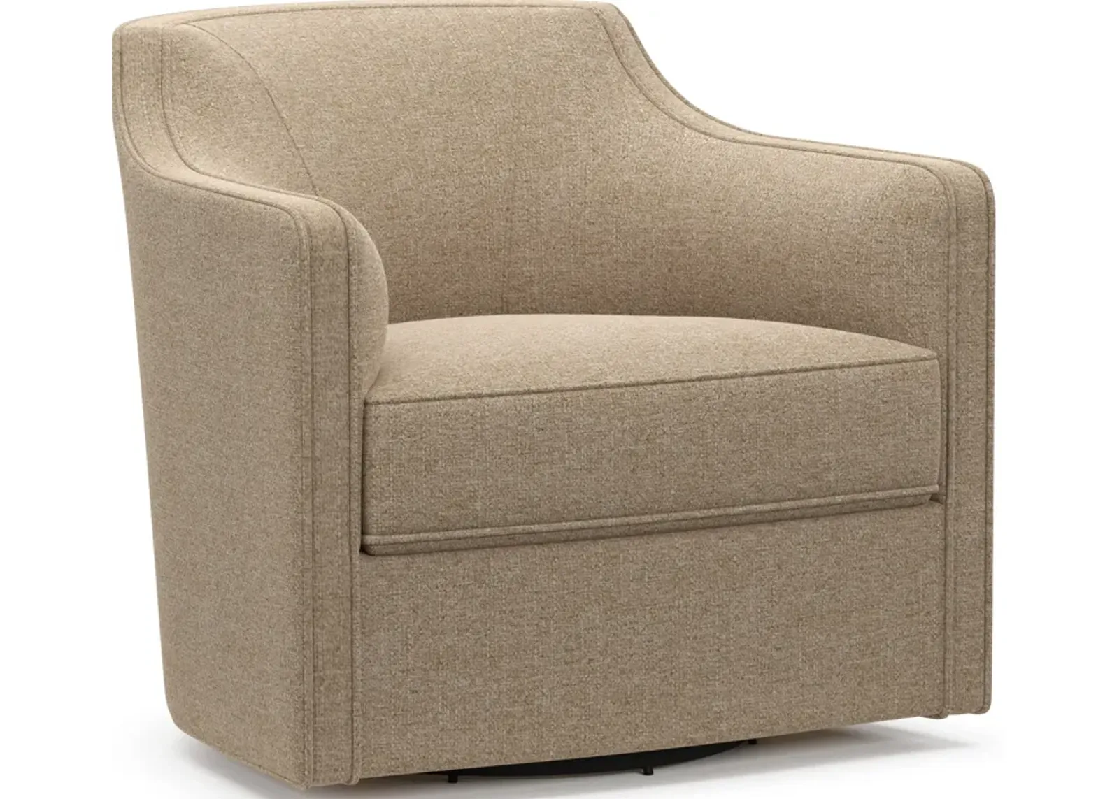 Tegan Accent Swivel Chair - Liv Wicker