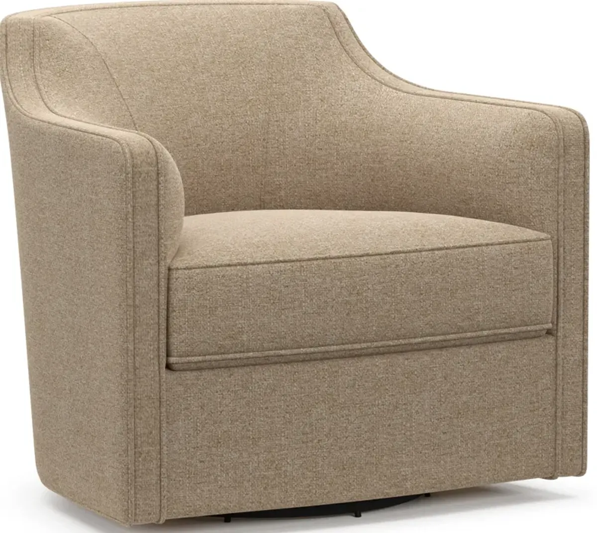 Tegan Accent Swivel Chair - Liv Wicker