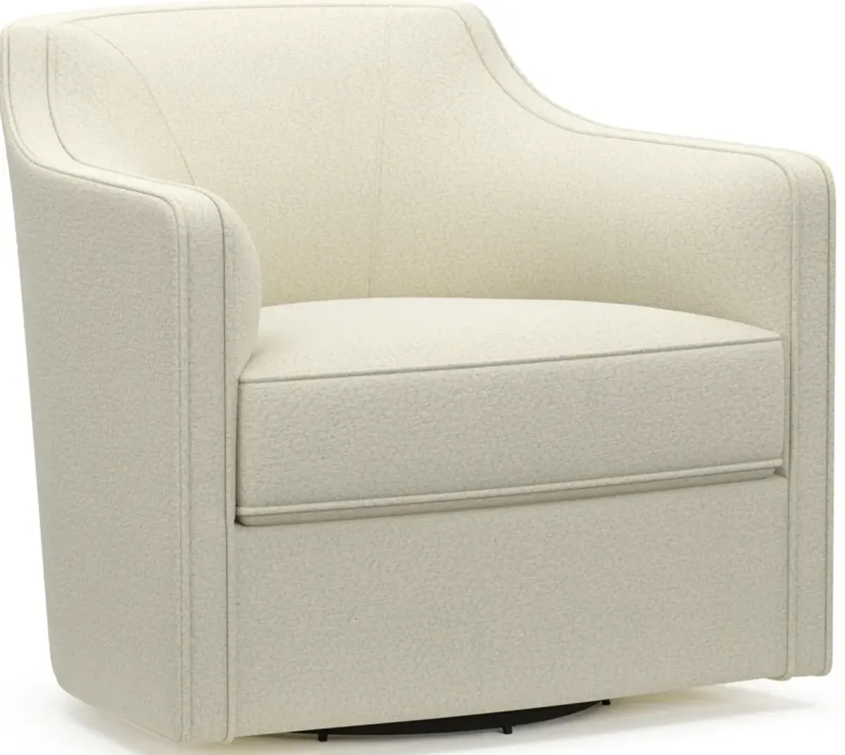 Tegan Accent Swivel Chair - Fincher Ivory