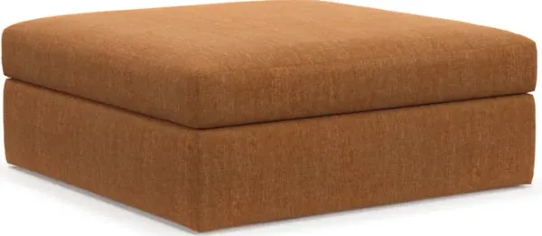 Collin Foam Comfort Ottoman - Contessa Ginger