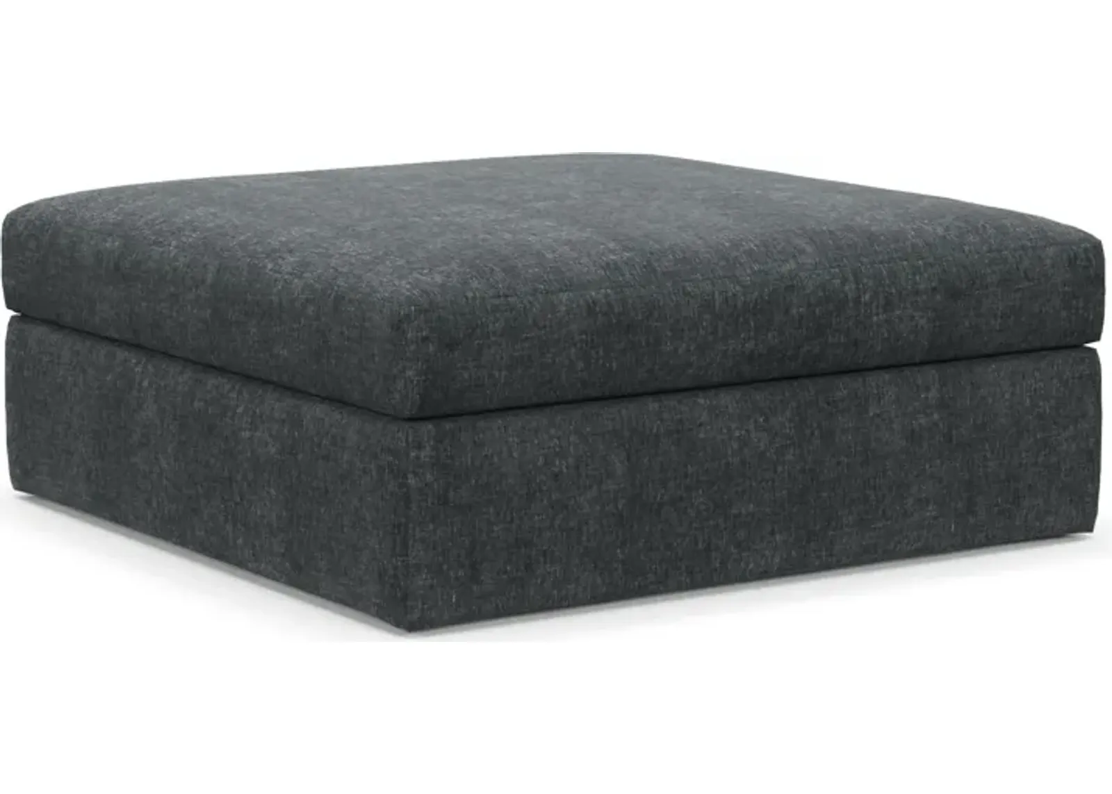 Collin Foam Comfort Ottoman - Contessa Shadow