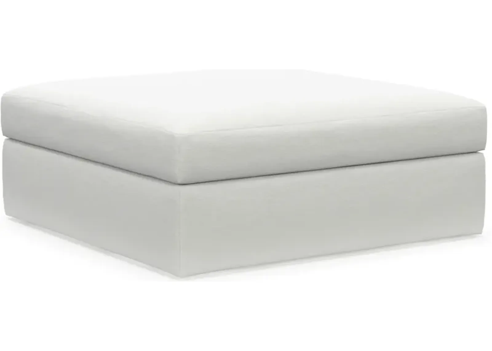 Collin Foam Comfort Ottoman - Contessa Vanilla