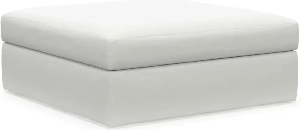 Collin Foam Comfort Ottoman - Contessa Vanilla