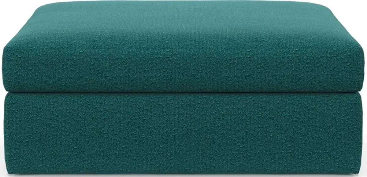 Collin Foam Comfort Ottoman - Bloke Peacock