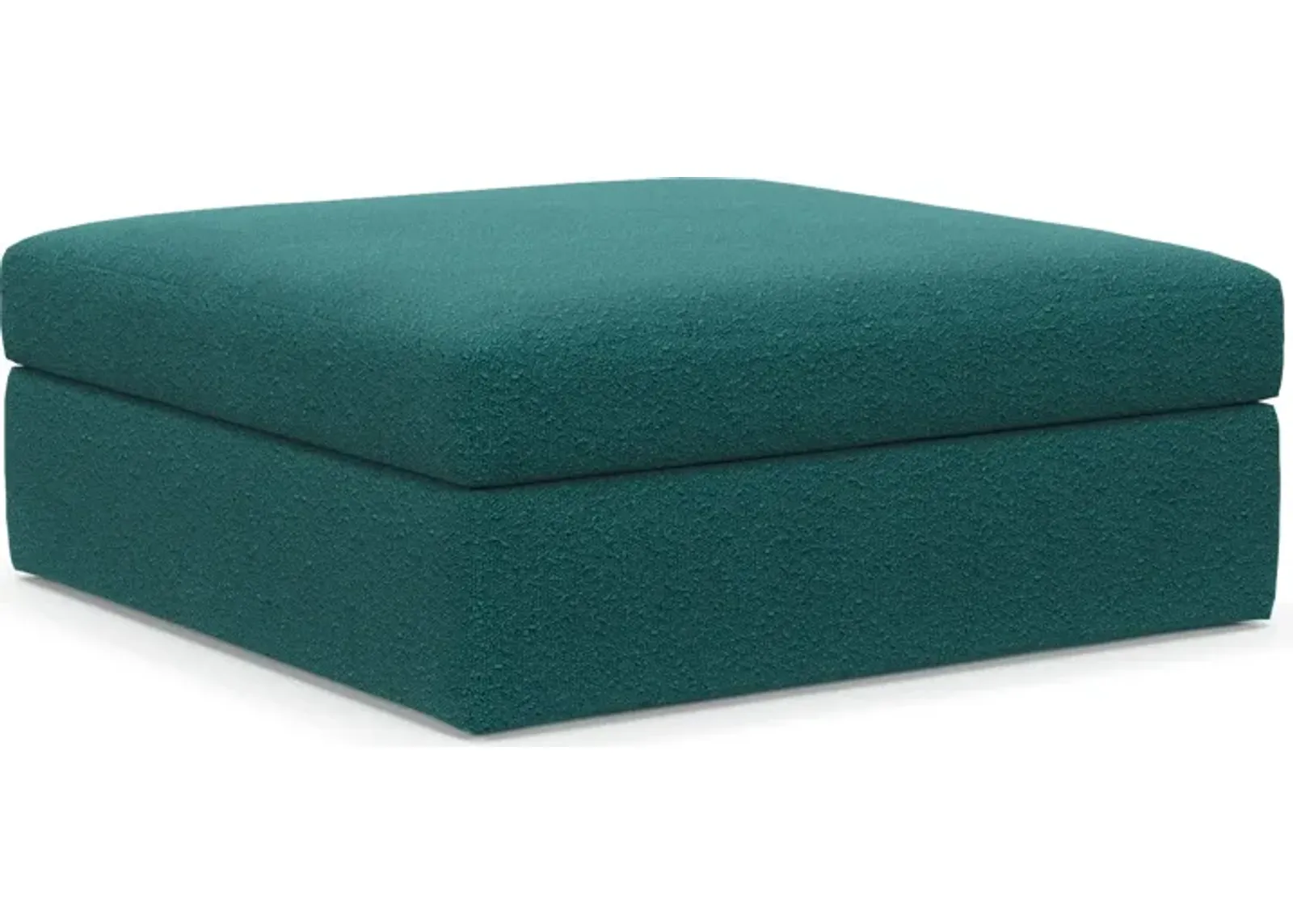 Collin Foam Comfort Ottoman - Bloke Peacock