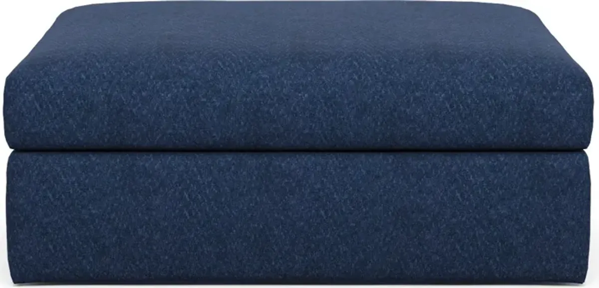 Collin Foam Comfort Ottoman - Oslo Navy