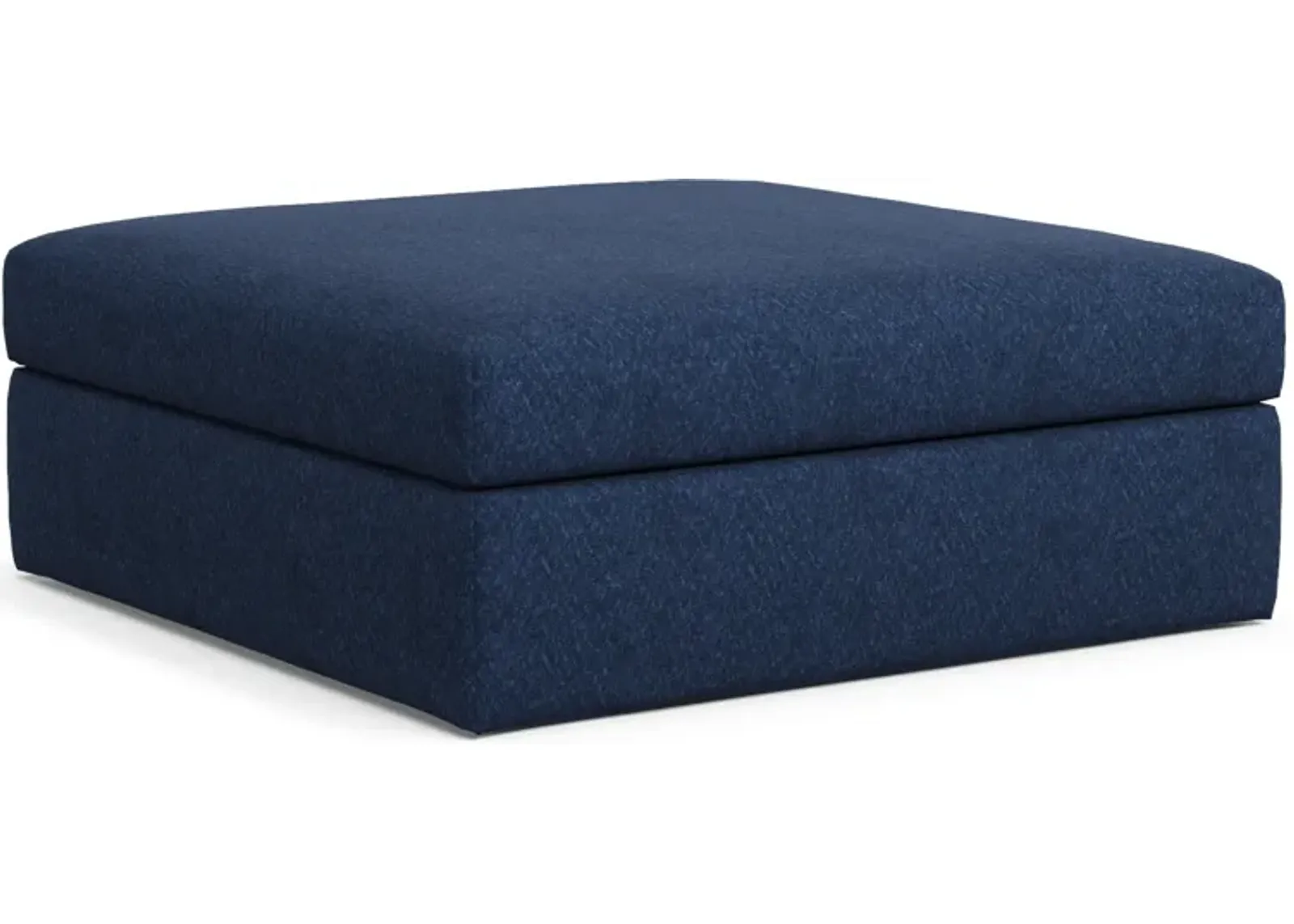 Collin Foam Comfort Ottoman - Oslo Navy