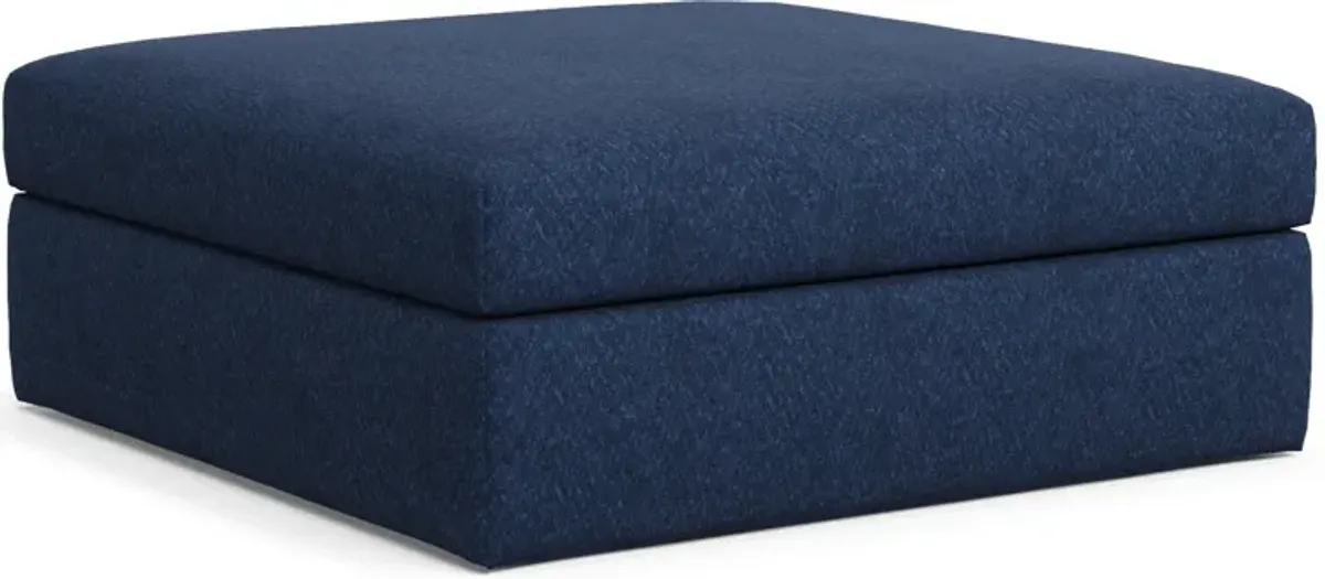 Collin Foam Comfort Ottoman - Oslo Navy