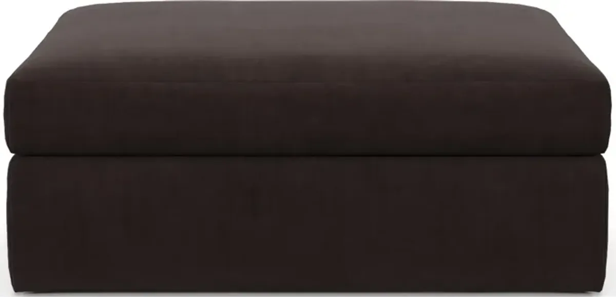 Collin Foam Comfort  Ottoman - Merrimac Dark Brown