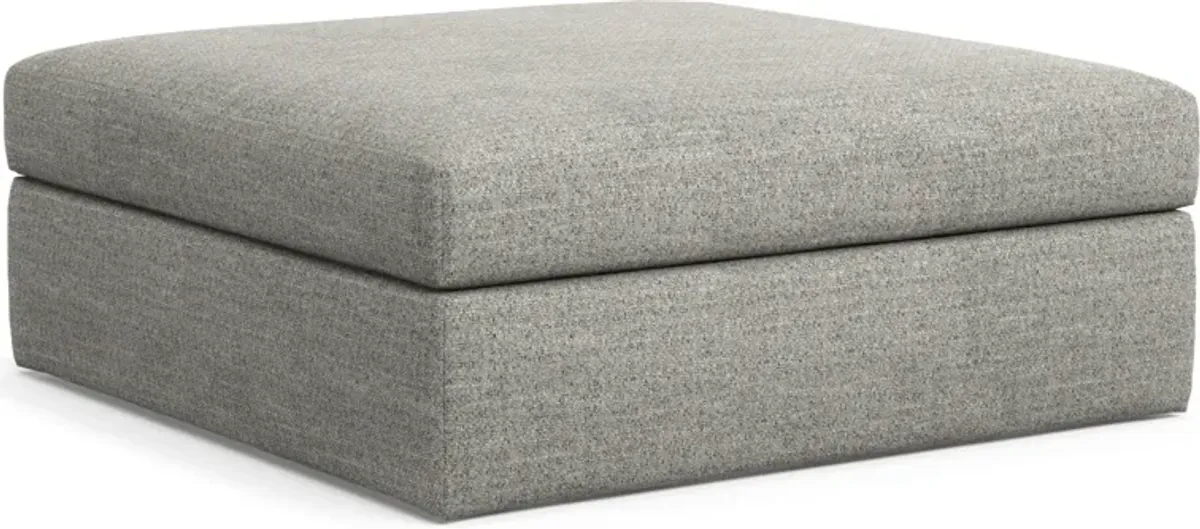 Collin Foam Comfort Ottoman - Pandora Pepper