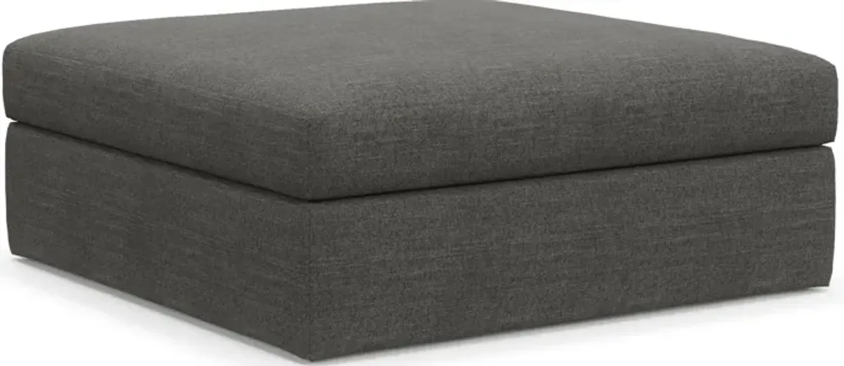 Collin Foam Comfort Ottoman - Curious Charcoal