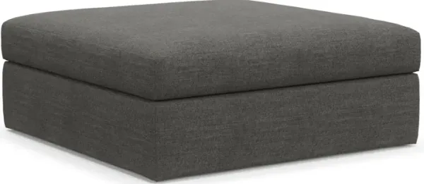 Collin Foam Comfort Ottoman - Curious Charcoal