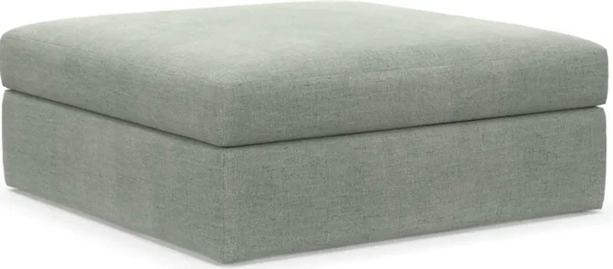 Collin Foam Comfort Ottoman - Oslo Snow