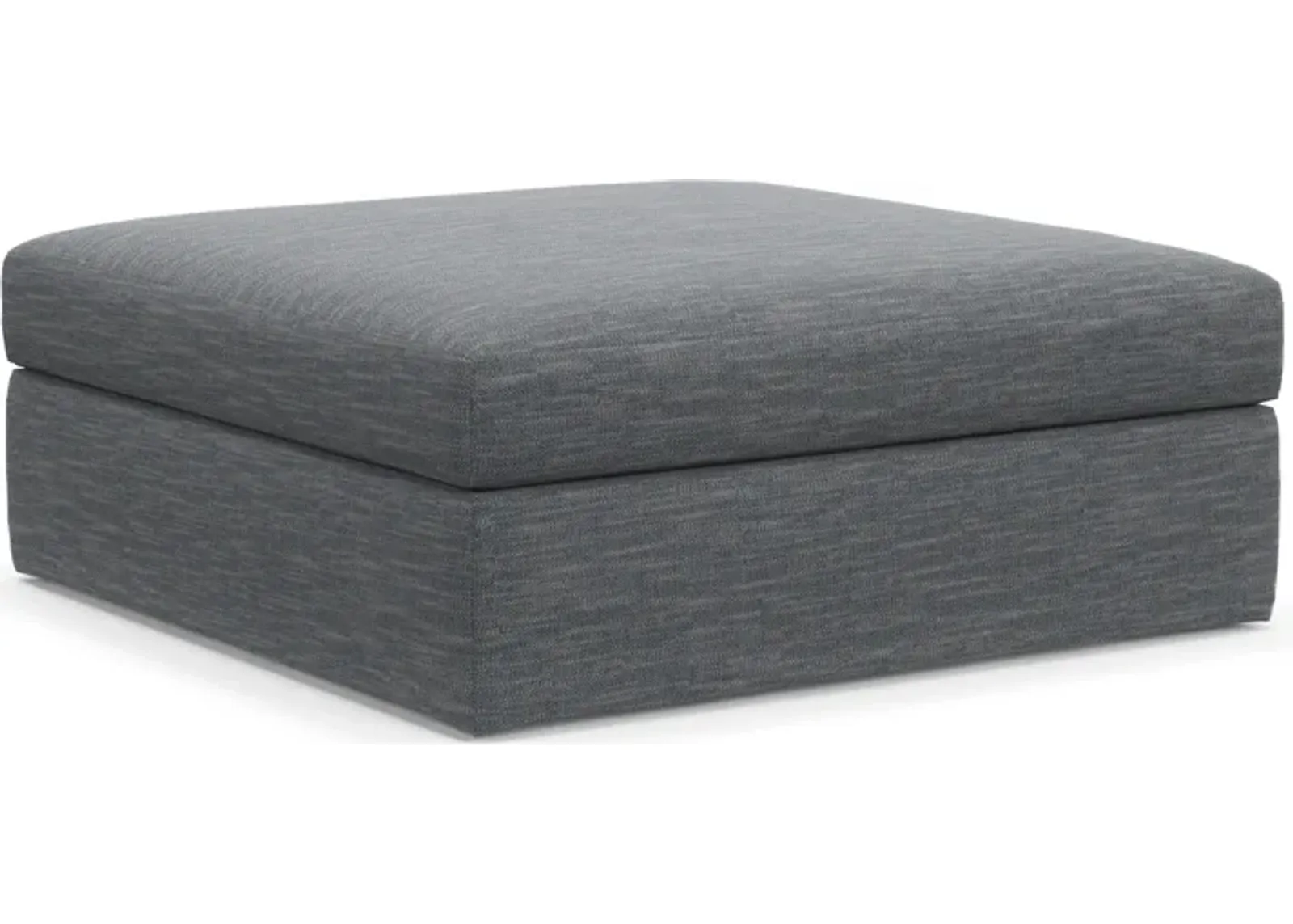 Collin Foam Comfort Ottoman - Dudley Indigo