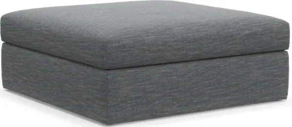 Collin Foam Comfort Ottoman - Dudley Indigo