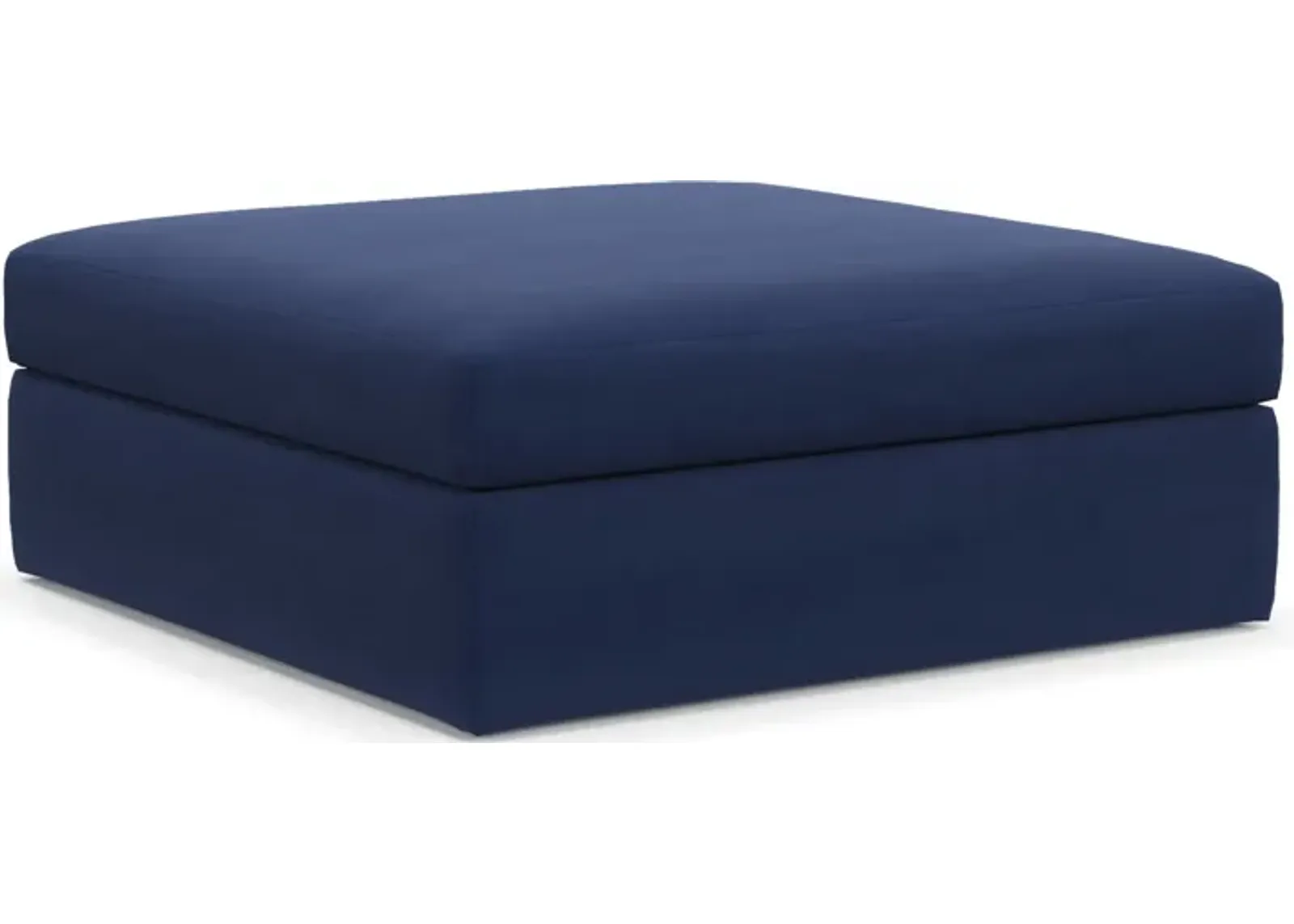 Collin Foam Comfort Ottoman - Abington Indigo