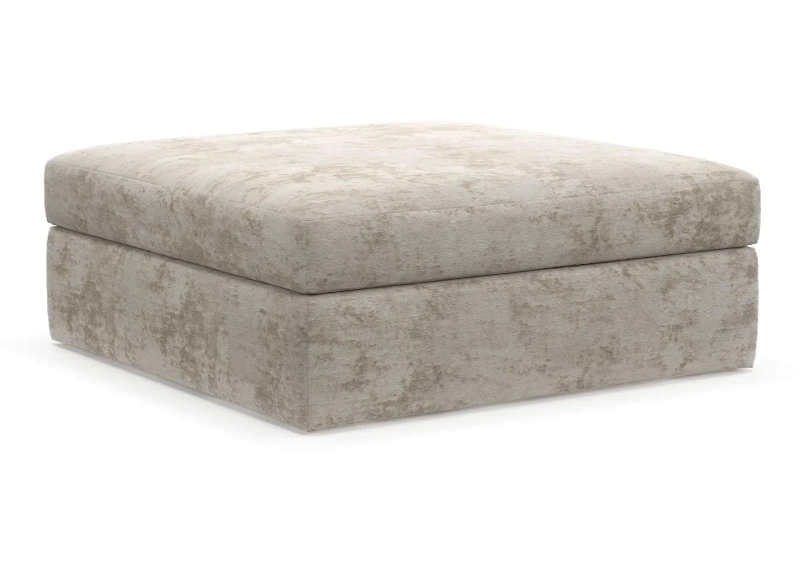 Collin Foam Comfort Ottoman - Hearth Cement