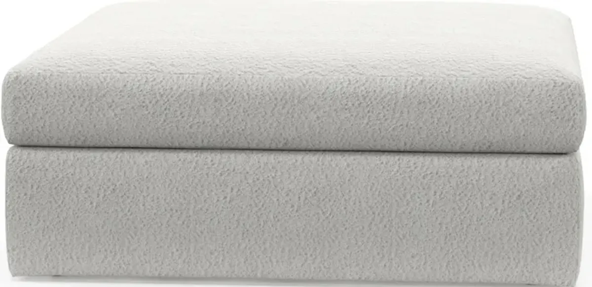 Collin Foam Comfort Ottoman - Bloke Snow