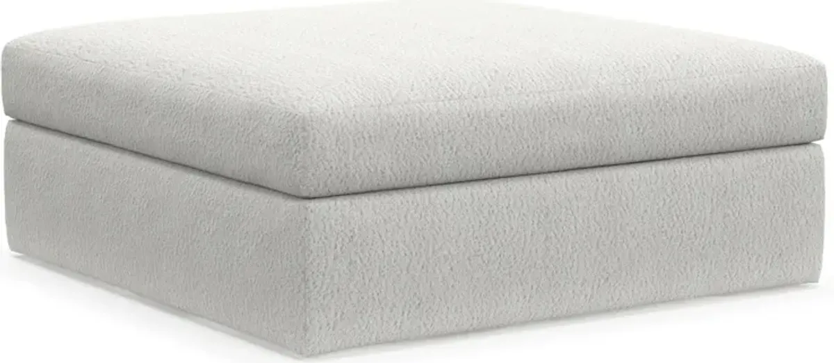 Collin Foam Comfort Ottoman - Bloke Snow