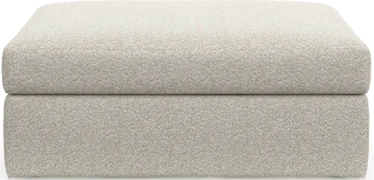 Collin Foam Comfort Ottoman - Muse Stone