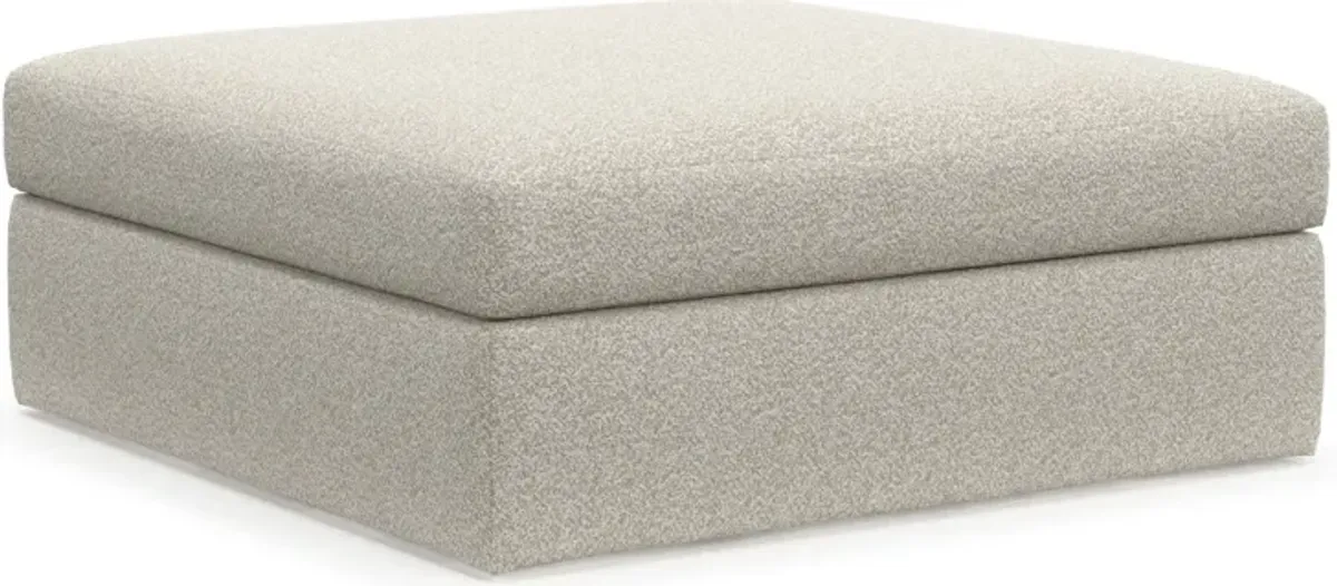 Collin Foam Comfort Ottoman - Muse Stone