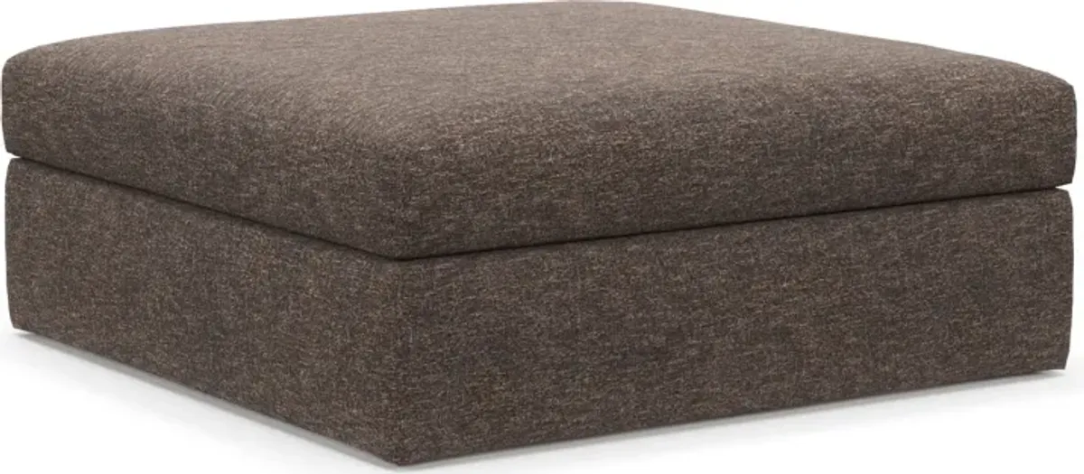 Collin Foam Comfort Ottoman - M Walnut