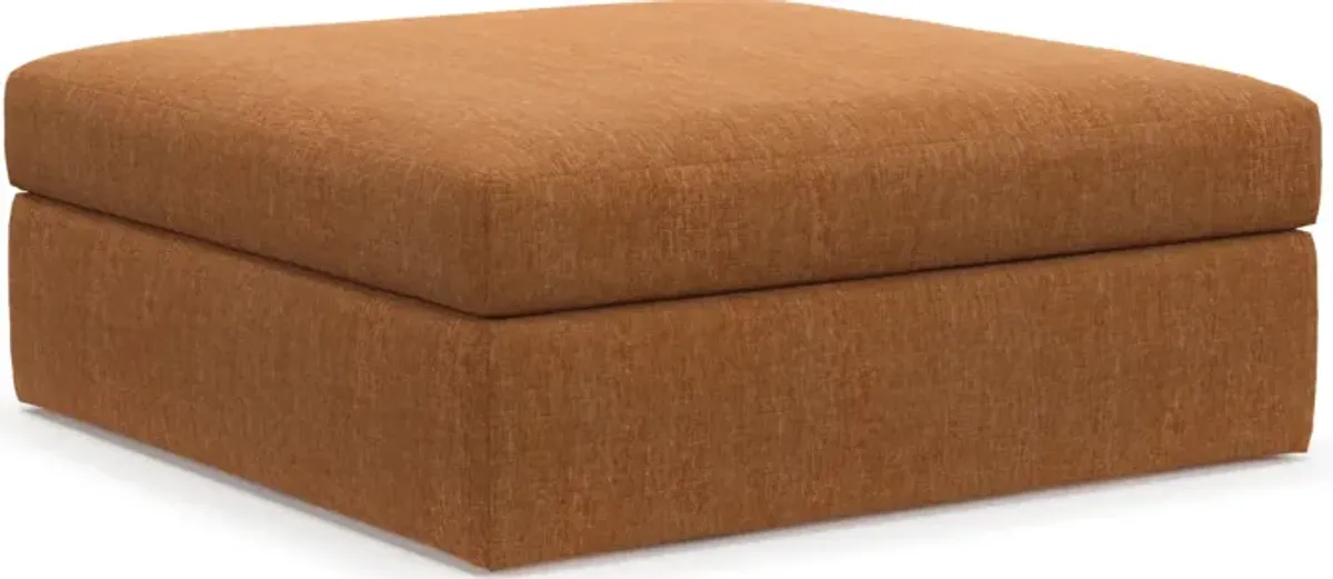 Collin Hybrid Comfort Ottoman - Contessa Ginger