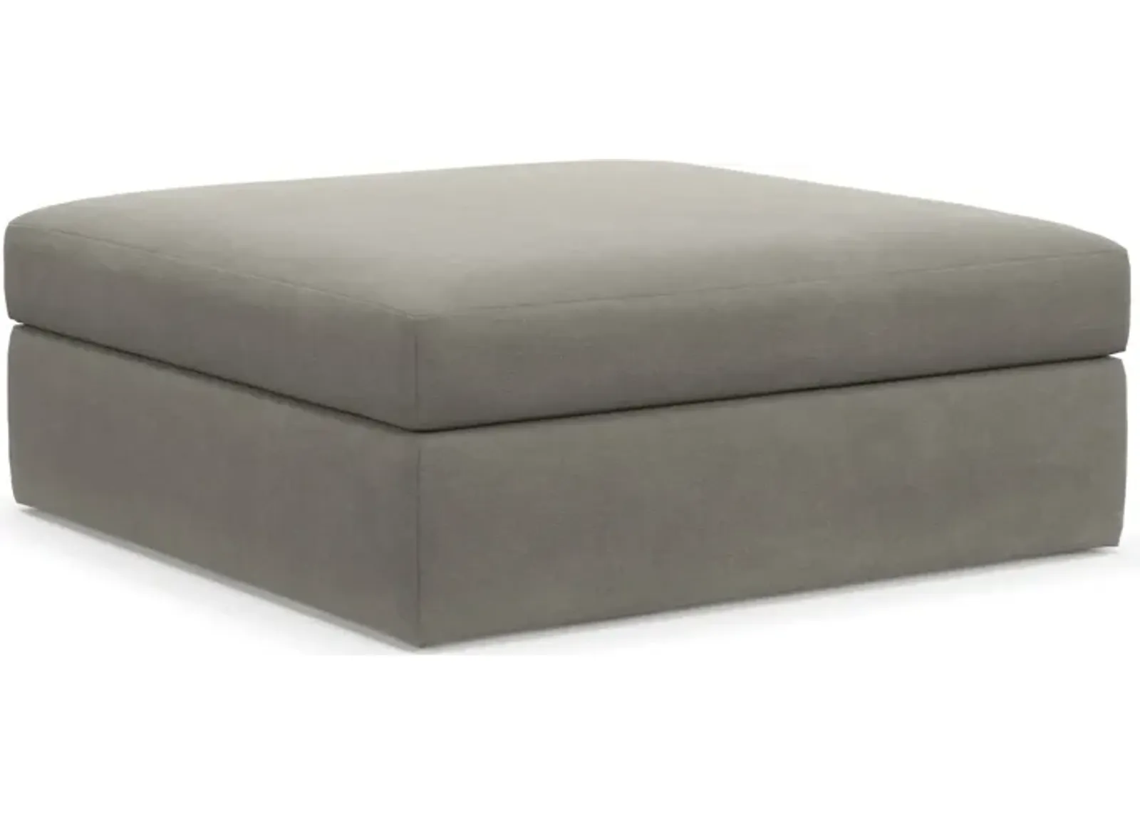 Collin Hybrid Comfort Ottoman - Abington Fog