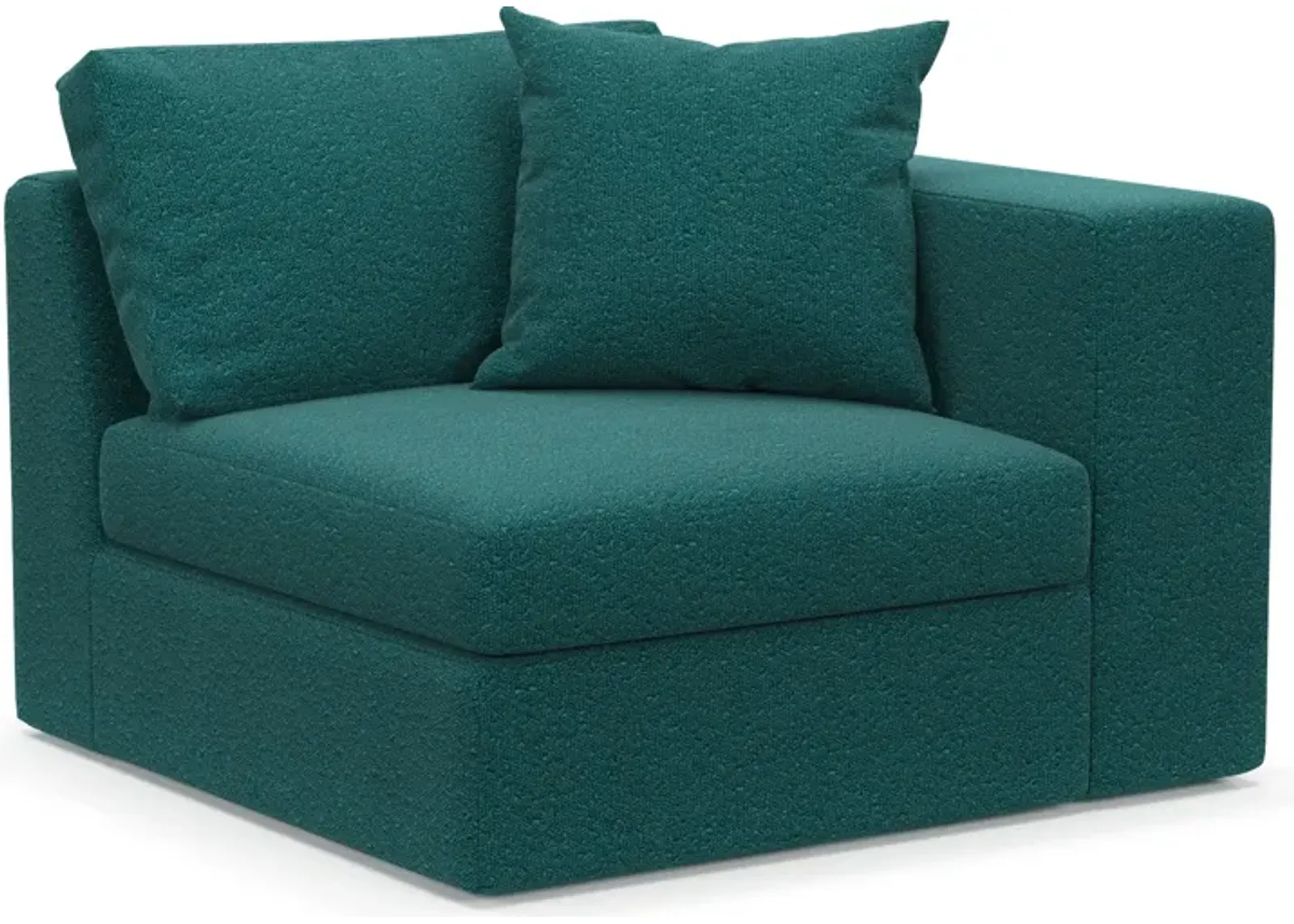 Collin Foam Comfort Right-Facing Chair - Bloke Peacock