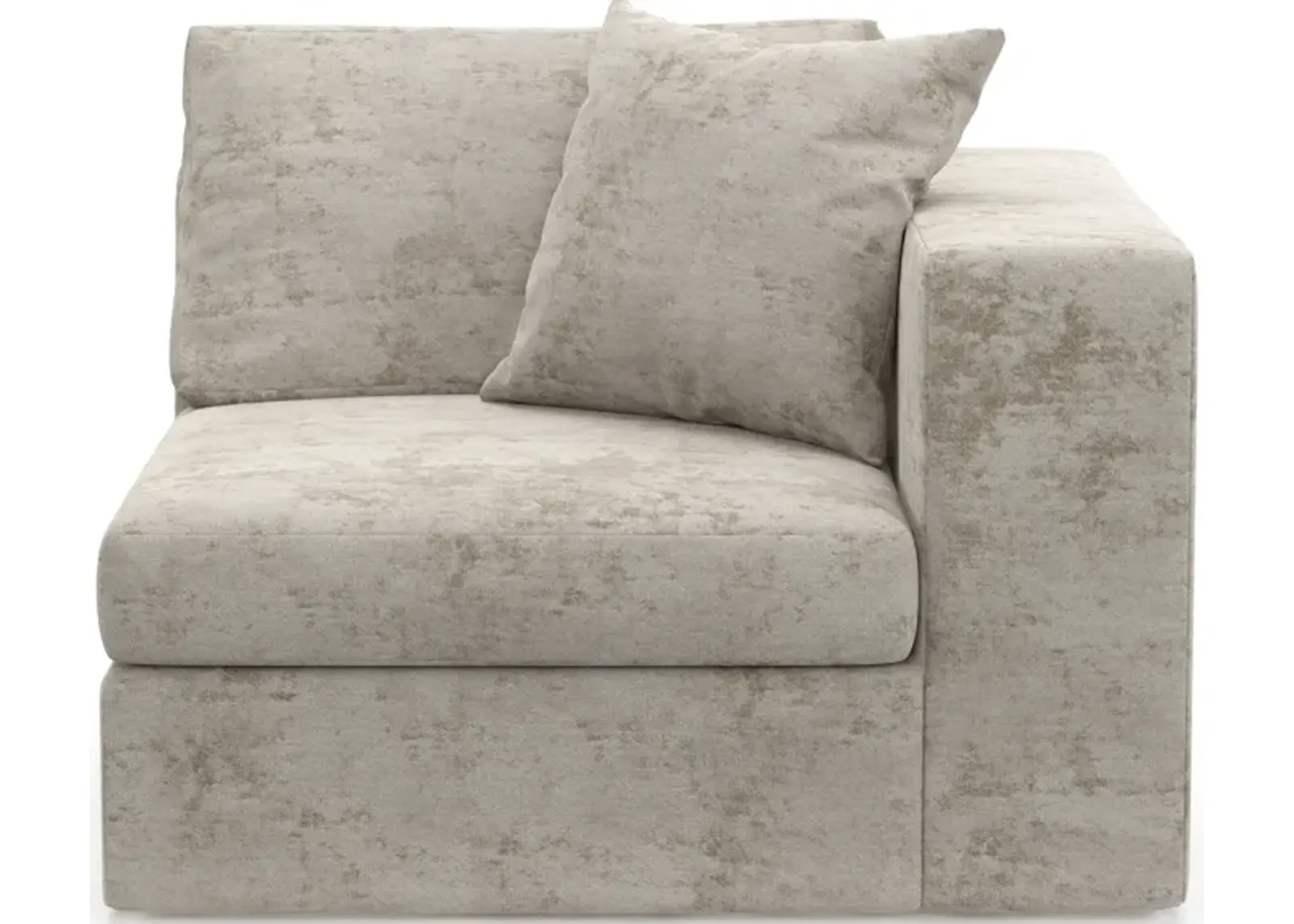 Collin Foam Comfort Right-Facing Chair - Hearth Cement