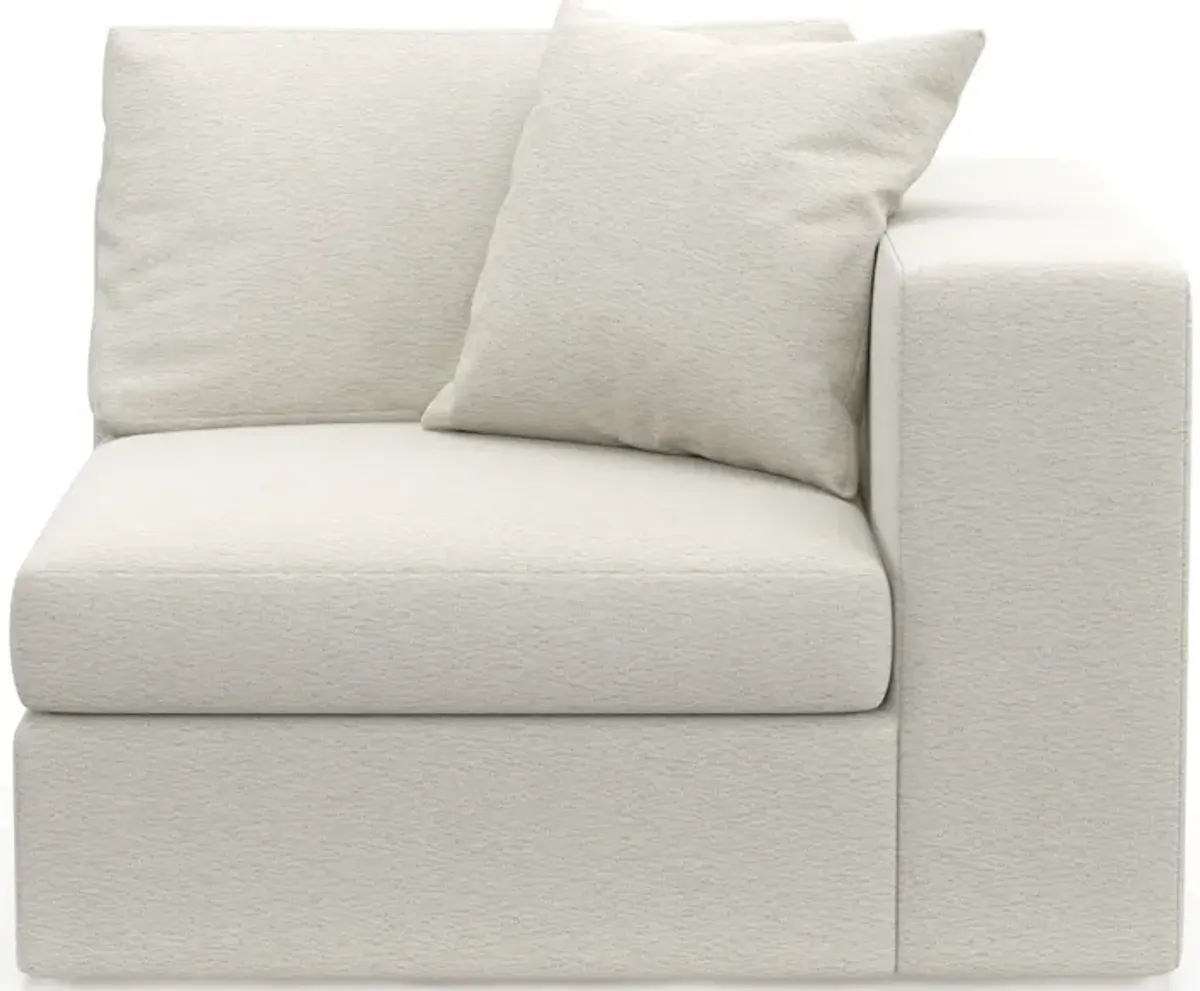 Collin Foam Comfort Right-Facing Chair - Living Large White