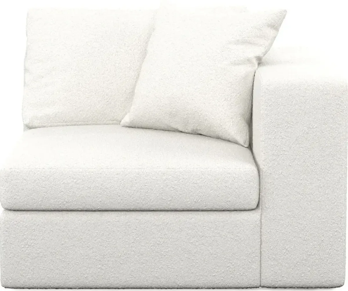 Collin Foam Comfort Right-Facing Chair - Bloke Snow