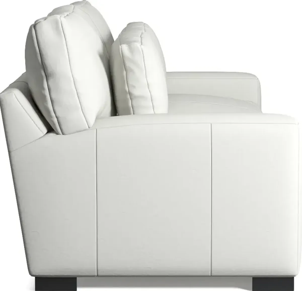 Winston Leather Foam Comfort Sofa - Siena Snow