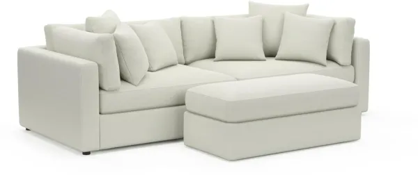 Sasha Foam Comfort Sectional - LIV ARCTIC