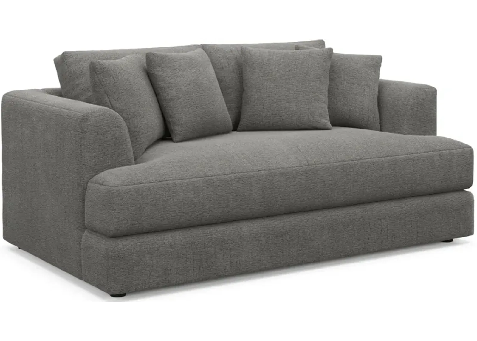 Ridley Foam Comfort Loveseat - Living Large Charcoal