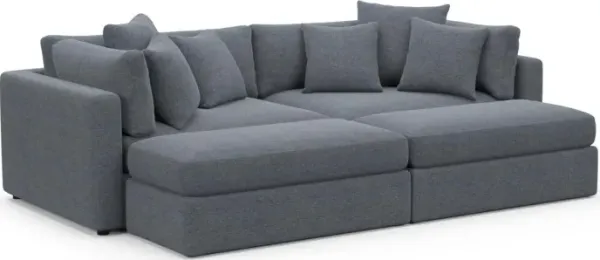 Sasha Foam Comfort Sectional - Bridger Navy