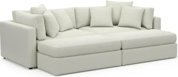 Sasha Foam Comfort Sectional - LIV ARCTIC