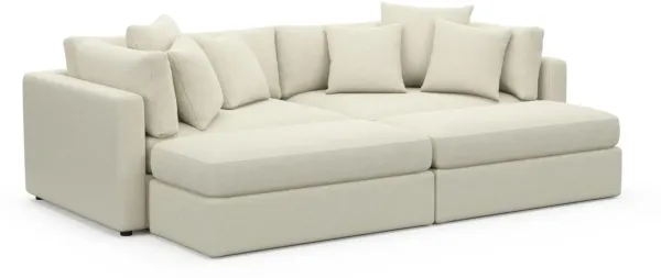 Sasha Foam Comfort Sectional - Fincher Ivory