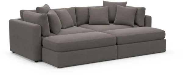 Sasha Foam Comfort Sectional - Presidio Steel