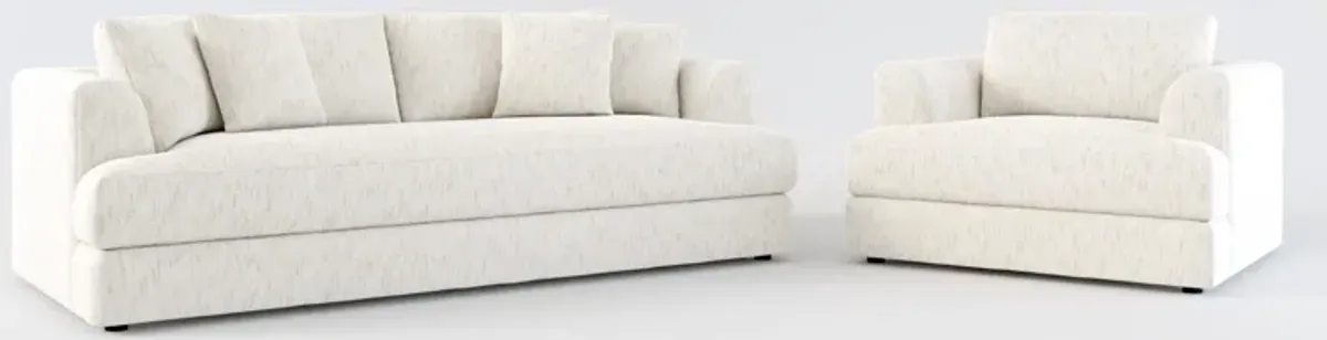 Ridley Foam Comfort Sofa and Chair Set - P.T. Cream