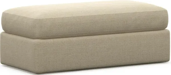 Sasha Foam Comfort Ottoman - Broderick Sand