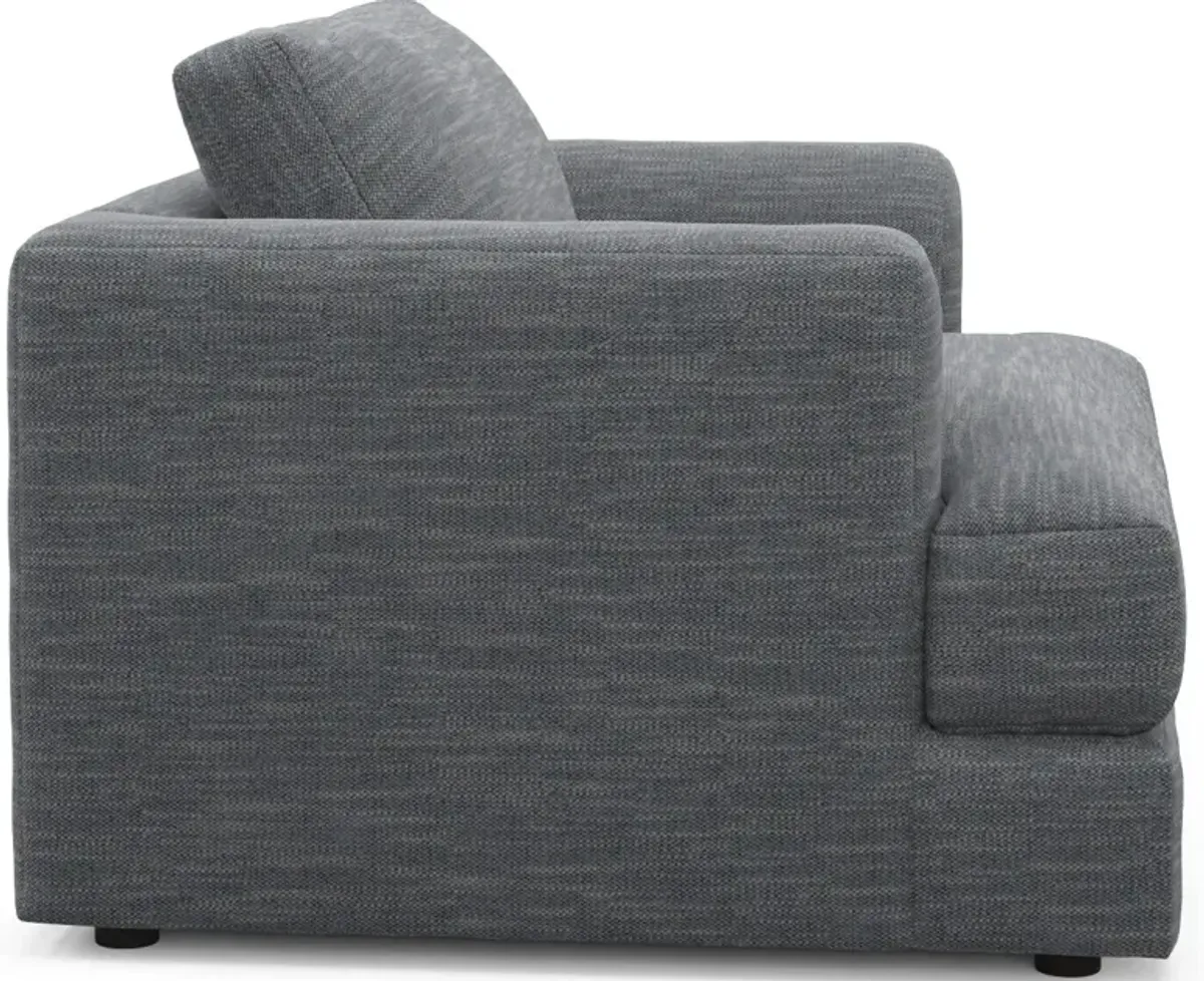 Ridley Foam Comfort Sofa and Chair Set - Dudley Indigo