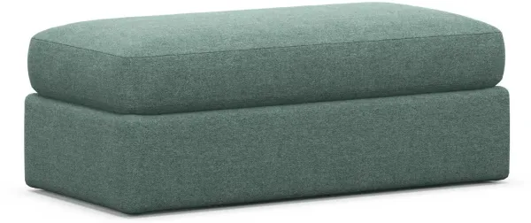 Sasha Foam Comfort Ottoman - Bridger Jade