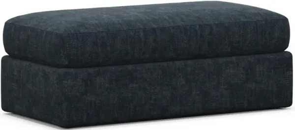 Sasha Foam Comfort Ottoman - Argo Navy