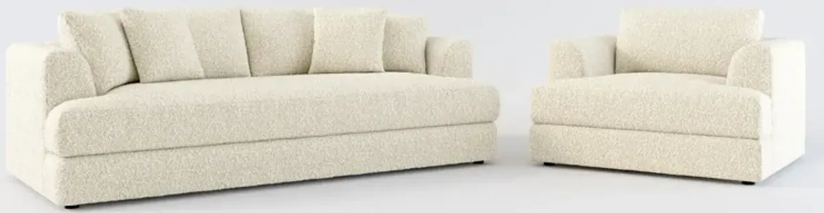 Ridley Foam Comfort Sofa and Chair Set - Bloke Cotton